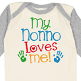 thumbnail image 4 of Inktastic Nonno Loves Me Boys or Girls Long Sleeve Baby Bodysuit, 4 of 5