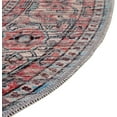 thumbnail image 4 of Rugs.com Maahru Collection Washable Rug – 4' x 6' Oval Navy Blue Low-Pile Rug Perfect For Living Rooms, Large Dining Rooms, Open Floorplans, 4 of 7