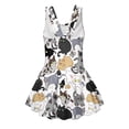 thumbnail image 5 of Uourmeti Cute Cartoon Cats Skirted One Piece Swimsuit for Girls - Quick Dry Stretch Swim Dress for Beach, Pool & Summer Vacation, 5 of 8