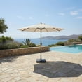 thumbnail image 3 of Parasol Sunset 8' – Beige rayé, 3 of 7