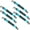 Blue, variant on 6pack Ergonomic Skateboard Lift Straps Universals for Skateboards Without Chafing Grip Light weight Portables