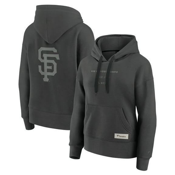 Women's Fanatics Charcoal San Francisco Giants Elements Future Ground Subtle Tonal Pullover Hoodie