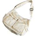 thumbnail image 1 of Tool Bag Women's Retro Canvas Tote Bag, Y2k Large Capacity Student Shoulder Bag, Aesthetic Hobo Handbag For Office Travel School, 1 of 1