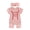 Pink Baseball Fan, variant on Ribbed Knit Romper and Headband Outfit Set for Newborn Baby Girls Infant Baseball Fan Short Sleeve Jumpsuit Summer Coming Home Clothes