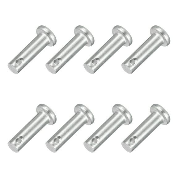 8Pcs 3/16" x 5/8" Single Hole Clevis Pins, 304 Stainless Steel Flat Head Pins