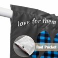 thumbnail image 4 of Cats Pawprints Swag Valances for Windows 2 Pack, Kitchen Window Curtains 36 Inch Length, Blue Black Buffalo Plaid Pets Paw Grey Privacy Swag Curtains for Living Room/Bathroom with Rod Pocket 36"x36", 4 of 8
