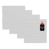 SupremePlus Premium Huck Towels 15" x 30" Window Commercial Lint-Free Multipurpose 100% Cotton Household Cleaning Cloths & Wipes, White, 100 Count