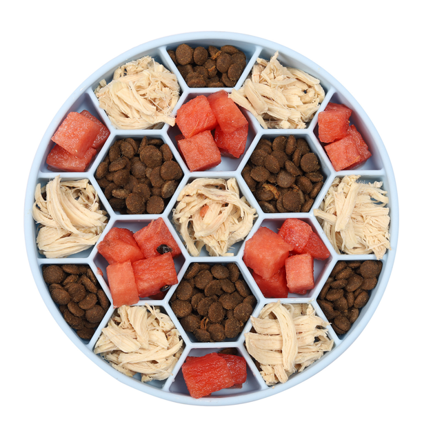Cuenco de silicona para perros de alimentación lenta, cuenco de comida para perros para perros grandes/medianos/pequeños MFZFUKR CPB-US-CJZ631-4