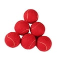 thumbnail image 4 of jinwen 6 Pcs Balles de Tennis 2,52 Pouces Dia Résistantes à l'Usure pour Sports de Raquette Intérieur Extérieur Rouge, 4 of 9