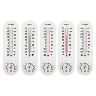 Sunjoy Tech Garage Office Indoor Wall-Mounted Greenhouse Hygrometer Breeding Thermometer, Size: 23