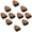 Walnut Wood-Triangle-46mm, variant on HDJNal 10Pcs Mushroom Shape Wooden Knobs,Natural Beach Wood Kitchen Cabinet Pulls Retro Style Cobblestone Wood Handles for Living Room Children's Room with Screws,Furniture Hardware
