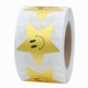 thumbnail image 3 of Pegatinas de estrellas doradas metálicas con cara feliz, 25 mm, 1 pulgada, etiquetas brillantes, paquete de 500 Zefei Wu 9024735032182, 3 of 4