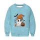thumbnail image 5 of Heisall Womens Hoodies Halloween-themed Sparkling Print Round Neck Long Sleeve Fleece-lined Casual Sporty Fashion Sweatshirts, 5 of 9
