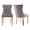 Gray, variant on MIKIBAMA High-End Tufted Velvet Dining Chair Set of 2, Solid Wood Contemporary, Golden Stainless Steel Plated Legs and Nailhead Trim, Black and Gold