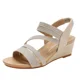 thumbnail image 3 of XIHAHA nuevas sandalias de mujer, sandalias de cuña a la moda, zapatos de mujer con punta abierta de viento nacional, sandalias de plataforma, zapatillas de deporte para chica, 3 of 5