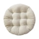 thumbnail image 1 of Cojín redondo para asiento de silla, suave, 55 x 55 cm, decorativo, lavable, cómodo para patio. Beige, 1 of 9