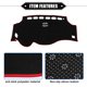 thumbnail image 4 of Ofertas únicas Cubierta del salpicadero del coche Alfombrilla protectora antideslizante de poliéster para tablero de salpicadero para Toyota Alphard 2009-2014 Negro Rojo, 4 of 7