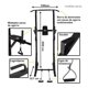 thumbnail image 4 of Estación Pull-ups multi-rutina con ligas Athletic Works WMSB-804E, 4 of 4