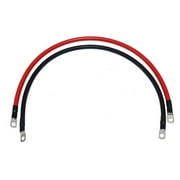 A-Team Performance Power Battery Cable 2 Foot 4 Gauge AWG Wire Set 5/16" M8