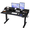 Black, variant on Bashaw 60x30 Inch Electric Standing Desk with Drawers, Height Adjustable Sit Stand Up Desk, Storage Shelf Ergonomic Home Office Desk