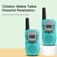 thumbnail image 4 of Walkie Talkie portátil de mano para niños, radios de 2 vías, 3 km de largo alcance, educativo, inter Abanopi  Verde, 4 of 7