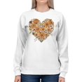 thumbnail image 2 of Floral Heart Design Men's Sweatshirt, 2 of 3