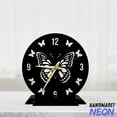 thumbnail image 2 of Handmadetneonsign Butterfly Tabletop Metal Clock, Butterfly Desktop Clock, Animal Clock Home Decor 047374, 2 of 4
