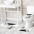 thumbnail image 2 of Mid Century Boho 4Pcs Bathroom Shower Curtain Sets Abstract Aesthetic Sun Modern Bathroom Decor Set with Rugs and Accessories Minimalist Toilet Lid Rug, Contour and Bath Mat with 12 Hooks, 2 of 7