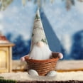 thumbnail image 3 of nvzhuang Christmas Gnome Plush Toys with Candy Basket Beard Pointed Hat Adorable Dwarf Doll for Party Home Office, 3 of 8
