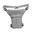 thumbnail image 2 of Bolsa de hombres Bolsa Fanny Pack Motorcycle Drop Back Bag Bols Gris de la cremallera del medio, 2 of 7