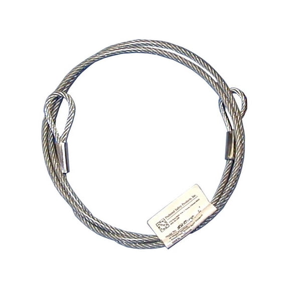 4' Tie-Off Cable, Vinyl Coated