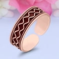 thumbnail image 4 of 5mm Bali Design Toe Band Ring 925 Sterling Silver Thin Adjustable Stylish Rings For Women, 4 of 5