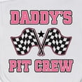 thumbnail image 3 of Inktastic Daddy's Pit Crew Design with Checkered Flags Baby Burp Cloth, 3 of 3