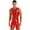 Red, variant on Doomiva Mens Sleeveless Patent Leather Jumpsuits Wet Look Zipper Bodysuit Club Pole Dancing Costume Red 3XL