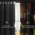 thumbnail image 6 of Wine Kitchen Curtains 63 Inch Length Farmhouse Window Curtains Over Sink Set of 2, Vintage Curtain for Bedroom Living Room, Rustic Retro Kitchen Decor 42x63 Inch, 6 of 6