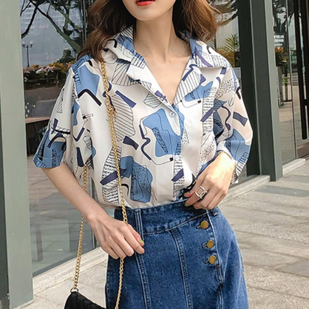 ZDMATHE - ZDMATHE Harajuku Women Blouse 