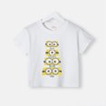 thumbnail image 3 of Camiseta de verano 100 % algodón para adolescentes, camiseta de algodón con cuello redondo y estampado sencillo de Minions de dibujos animados para niños y niñas, ropa de manga corta para niños, 3 of 5