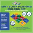 thumbnail image 2 of UNiPLAY Platform Soft Building Blocks — Educational Sensory Stacking Blocks, Learning Toy with Two 11 x 11 Inch Base Plates for Ages 3 Months and Up (88-Piece Set), 2 of 9