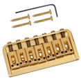 thumbnail image 1 of Puente fijo cuadrado con cuerdas a través del cuerpo para guitarra eléctrica de 7 cuerdas Dorado, 1 of 7