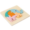 thumbnail image 1 of Tablero De Rompecabezas Para Niños, Juguetes Educativos De Madera Con Revestimiento Impermeable, Juguete De Rompecabezas De Madera 3D Para Bebés De 2 A 5 Años Eigraketly FN007033-16, 1 of 1