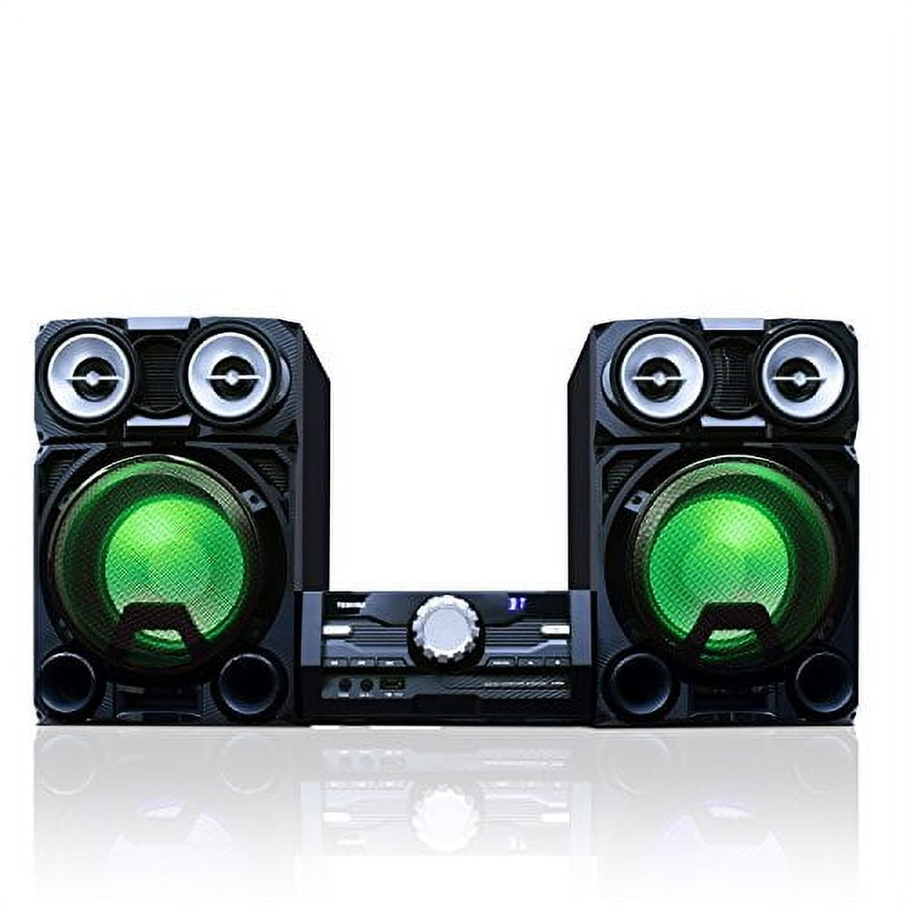 Toshiba TY-ASW8000 800 Watt BT Stereo Sound System: Wireless Mini Component Home Speaker System with LED Lights