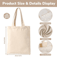 thumbnail image 2 of 20x25cm 25pcs Small Tote Bags, Plain Tote Bags to Decorate, Reusable Grocery Bag, for Shopping Printing And Decoration, 2 of 7