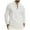 White, variant on ZCFZJW Men's Long Sleeve Waffle Henley T-Shirts Fall Casual Quarter Button up V Neck Pullover Sweatshirts Lightweight Comfy Athletic T-Shirts with Pockets Black L