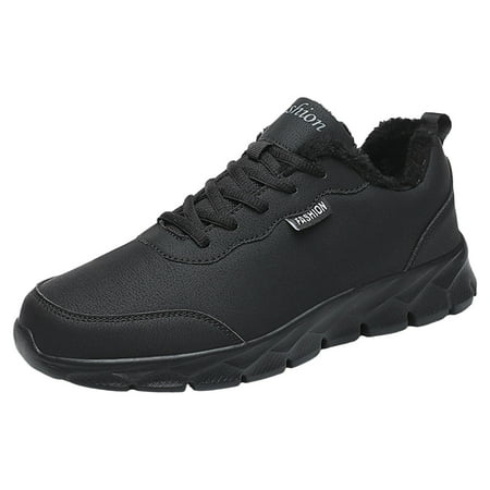 

PMUYBHF Mens Walking Shoes Men Casual Shoes Sport Fashionable New Pattern Simple Solid Color Warm and Comfortable Shoes in Autumn Winter