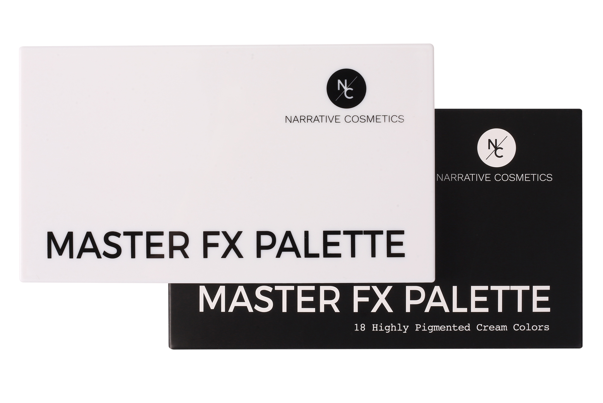 Narrative Cosmetics Master FX Palette, 18 Highly Pigmented Cream Colors, Professional SFX Makeup Palette for the Stage, Film, Costumes, Cosplay