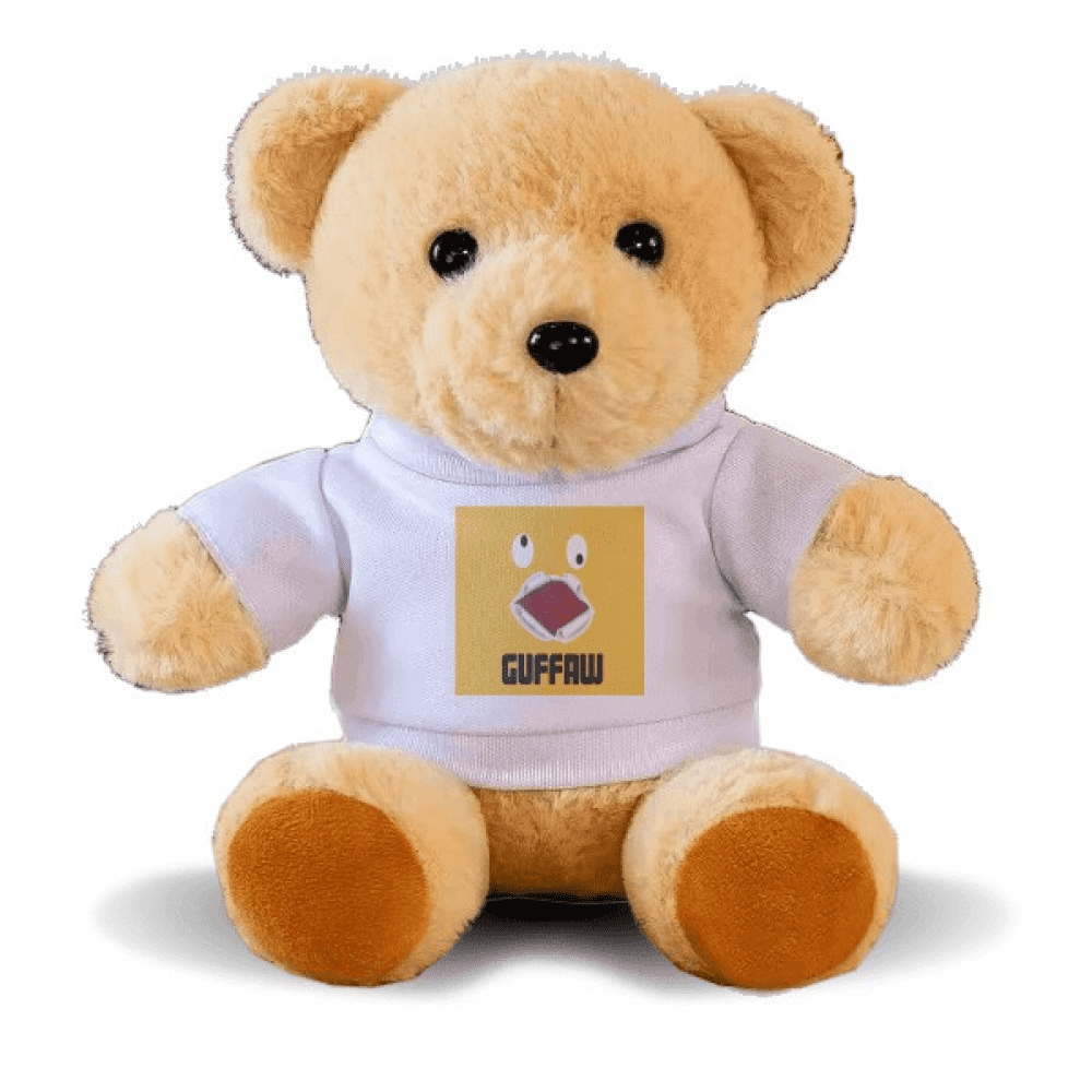 Laugh Disorder Yellow Emotion Guffaw Bear Toy Animal Plush Toy Hoodie ...