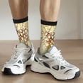 thumbnail image 6 of Gukieu Bunch of Grapes Print Contrast Color Mid-calf Socks, Sweat-wicking Athletic Socks, Unisex Clothing Accessories, 6 of 6