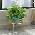 thumbnail image 7 of Ettsollp 1/3 Pcs Flowerpot Stand Hollow Out Stable Anti-skid Max Load Bearing Wide Platform Metal Plant Holder Round Flower Pot Support Outdoor Balcony Garden Potted Plant Shelf, 7 of 7