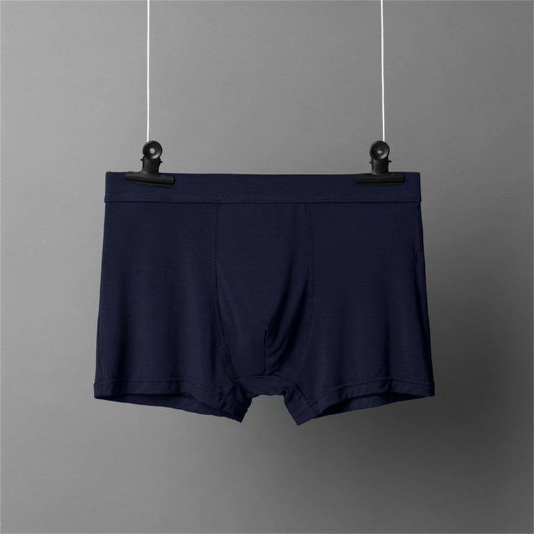 B91xZ Men's Classic Fit Woven Boxers Underwear Cotton Mens Boxer Briefs  Underwear for Men,Blue XXXL 