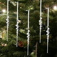 thumbnail image 4 of 5Pcs Christmas Icicle Ornament Crystal Acrylic Spiral Icicles Decoration Set Glass Beads Pendants Hanging Clear Icicles Pendant for Xmas Tree Holiday Wedding Winter Party Decor, 4 of 9